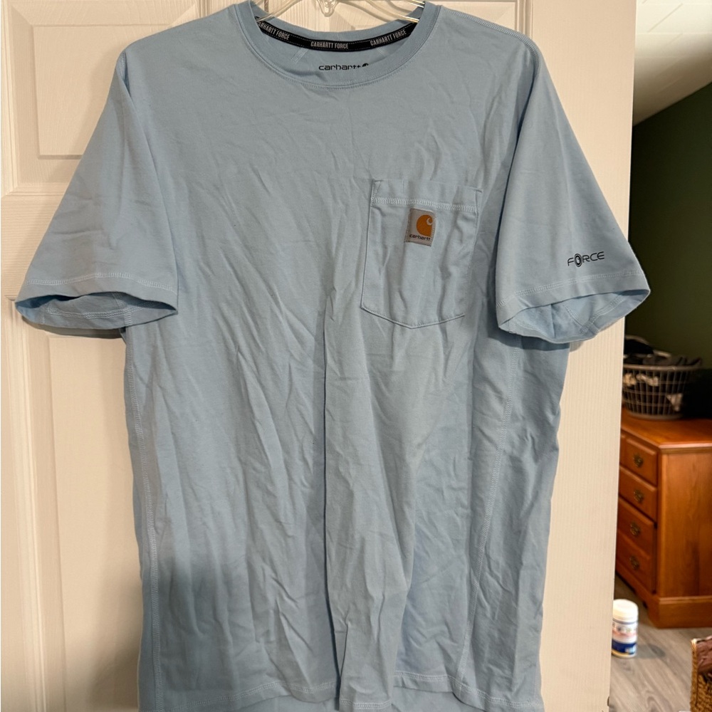 Carhartt Men's Light Blue Short Sleeve Tee